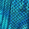 Mermaid Scale Fabric Fish Tale Foil Iridescent Stretch Spandex Material - 150cm wide red, silver, green, blue, gold, black, pink, rainbow - Image 8
