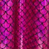 Mermaid Scale Fabric Fish Tale Foil Iridescent Stretch Spandex Material - 150cm wide red, silver, green, blue, gold, black, pink, rainbow - Image 19
