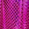Mermaid Scale Fabric Fish Tale Foil Iridescent Stretch Spandex Material - 150cm wide red, silver, green, blue, gold, black, pink, rainbow - Image 21