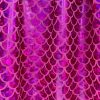 Mermaid Scale Fabric Fish Tale Foil Iridescent Stretch Spandex Material - 150cm wide - Pink on Pink - Image 2