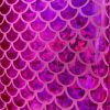 Mermaid Scale Fabric Fish Tale Foil Iridescent Stretch Spandex Material - 150cm wide - Pink on Pink