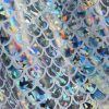 Mermaid Scale Fabric Fish Tale Foil Iridescent Stretch Spandex Material - 150cm wide red, silver, green, blue, gold, black, pink, rainbow - Image 29