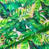 Palm Leaves 3 Tropical Leaf Print Cotton Fabric for Curtain Upholstery Material / digital print fabric / 140cm wide
