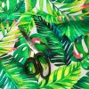 Palm Leaves 3 Tropical Leaf Print Cotton Fabric for Curtain Upholstery Material / digital print fabric / 140cm wide