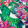 Tropical Flower Orchid  Fabric Curtain Upholstery Cotton Material / digital print fabric / 140cm  55" wide