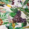 Tropical Toucan Bird Fabric Curtain Upholstery Cotton Material / botanical palm leaf garden / digital print fabric / 140cm or 55" wide