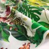 Tropical Toucan Bird Fabric Curtain Upholstery Cotton Material / botanical palm leaf garden / digital print fabric / 140cm or 55" wide