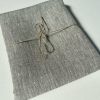 Pure Plain Soft Linen Fabric Material - 100% Linens Textile for Home Decor Curtains Clothes - 150cm wide - Plain NATURAL GREY Linen - Image 6