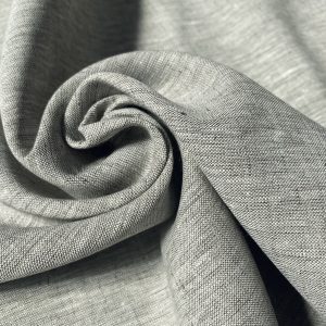 Pure Plain Soft Linen Fabric Material - 100% Linens Textile for Home Decor Curtains Clothes - 150cm wide - Plain NATURAL GREY Linen