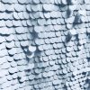 18mm Large Sequins Fabric Glitter Material, 2 way stretch / 130cm wide / Sparkling WHITE Sequin