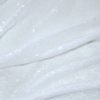 3mm Mini Sequins Fabric Glitter Material, 2 way stretch / 130cm wide / SPARKLING WHITE SEQUINS