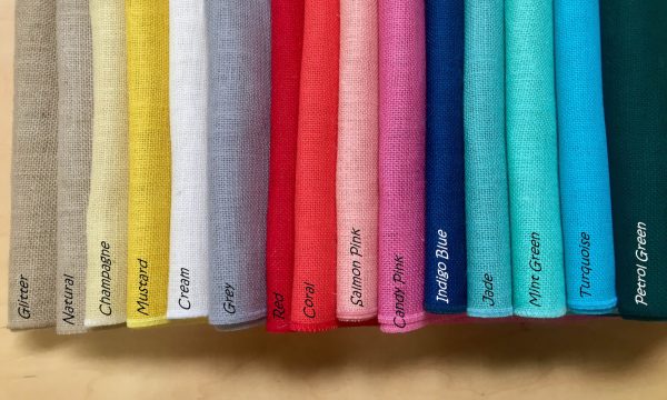 Dyed Jute Fabric Coloured Hessian Burlap Material for Wedding, Table Runner, Curtains - 59 inches wide