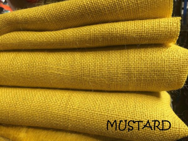 Dyed Jute Fabric Coloured Hessian Burlap Material for Wedding, Table Runner, Curtains - 59 inches wide