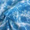 Blue Ocean Water effect Cotton Fabric for Curtain Upholstery dressmaking  110'/280cm extra wide