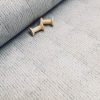 SMALL White Brick Wall Print Cotton Fabric - Stone Bricks Curtain Dress Backdrop Material - 55''/ 140cm wide