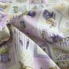French Lavender Print Cotton Fabric Floral Curtains Upholstery - 280cm EXTRA WIDE