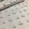 HEART Supersoft Dimple Fleece Fabric Plush Cuddle Soft - 160cm (63 inches) wide - SILVER GREY
