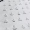 HEART Supersoft Dimple Fleece Fabric Plush Cuddle Soft - 160cm (63 inches) wide - WHITE Hearts