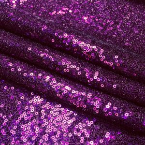 3mm Sequin Fabric - Sparkling Purple Sequins Glitter Pailettes - Wedding Decor Fish Scales Mermaid Tail - 47''/ 120cm wide
