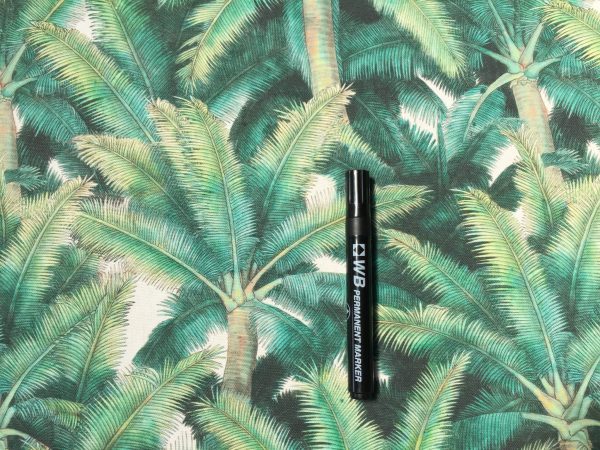 PALMS Palm Fronds Leaf Tree Fabric Tropical Leaves Material for Curtains, Upholstery, Home Decor - digital print fabric - 136cm (54'') wide