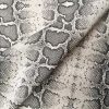 GREY Snake Skin Fabric Snakeskin Animal Print Cotton Material DIGITAL - curtains, decor, dress, furnishing - 55"/140cm wide