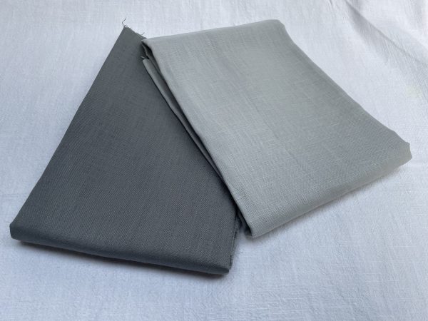 Pure Plain Soft Linen Fabric Material - 100% Linens Textile for Home Decor, Curtains, Clothes - 140cm wide - Plain CHARCOAL GREY - Image 5