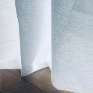 100% Cotton Gauze MUSLIN Fabric Voile Curtains Fine Cheese Cloth - Linen Look, Event Decoration, Wedding Textile - 245cm extra wide - WHITE