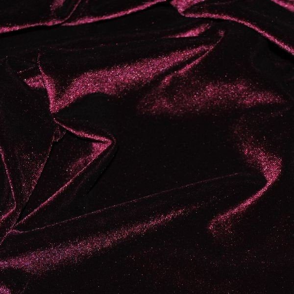 PURPLE Decor Velvet Fabric Soft Strong Velour Stretch Material - home decor, curtains, upholstery, dress - 165cm extra wide