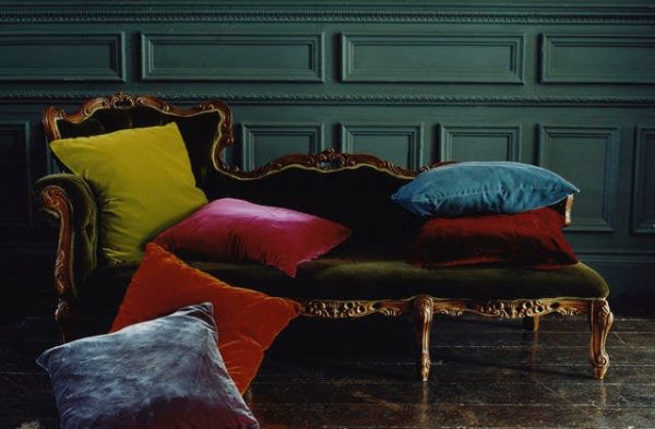 PURPLE Decor Velvet Fabric Soft Strong Velour Stretch Material - home decor, curtains, upholstery, dress - 165cm extra wide