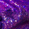 3mm Sequin Fabric material - Sparkling Glitter Hologram Sequins  - 47''/ 120cm wide - IRIDESCENT PURPLE Paillettes