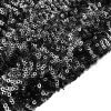 3mm Mini Sequin Fabric Material Glitter Paillettes Sequins, 1 way stretch -130cm wide - MATTE BLACK