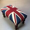 SMALL Union Jack Flag Retro Linen Look Heavy Jacquard Gobelin Upholstery Cotton Bag Cushion Panel Fabric UK Banner -50cm x 35cm - Image 8