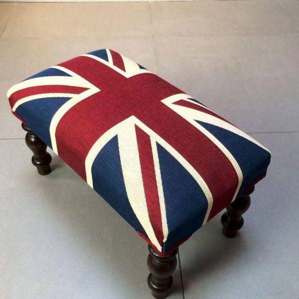 SMALL Union Jack Flag Retro Linen Look Heavy Jacquard Gobelin Upholstery Cotton Bag Cushion Panel Fabric UK Banner -50cm x 35cm - Image 8