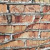 BRICK WALL Effect Cotton Fabric - Red Bricks Stone Wall Print Cloth Material - Harry Potter 9 3/4 Platform Curtains Backdrop - 140cm wide