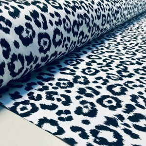 Leopard Print Cotton Fabric for Curtains Upholstery / panther animal fur digital print material / 55" wide
