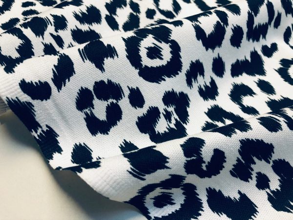 Leopard Print Cotton Fabric for Curtains Upholstery / panther animal fur digital print material / 55" wide