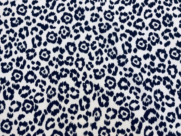 Leopard Print Cotton Fabric for Curtains Upholstery / panther animal fur digital print material / 55" wide