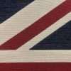 Union Jack Flag Retro Linen Look Heavy Jacquard Gobelin Upholstery Cotton Bag Cushion Panel Fabric UK Banner -70cm x 48cm