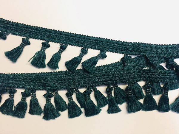 Fringe Tassel Trim Garland, Bobble Ribbon, Tape with Tassels for curtains fabric craft - 16 colours - any length - Image 10