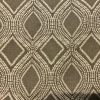 Art Deco Damask Rhombus Diamond Print Fabric Floral Cotton Material for Curtains Upholstery Home Decor - 140cm wide - Taupe Grey Cream - Image 6