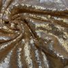 3mm Mini Sequins Fabric Stretch Material -130cm or 51" wide - Sparkling Paillettes - Matte Gold - Image 2