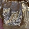 3mm Mini Sequins Fabric Stretch Material -130cm or 51" wide - Sparkling Paillettes - Matte Gold - Image 4