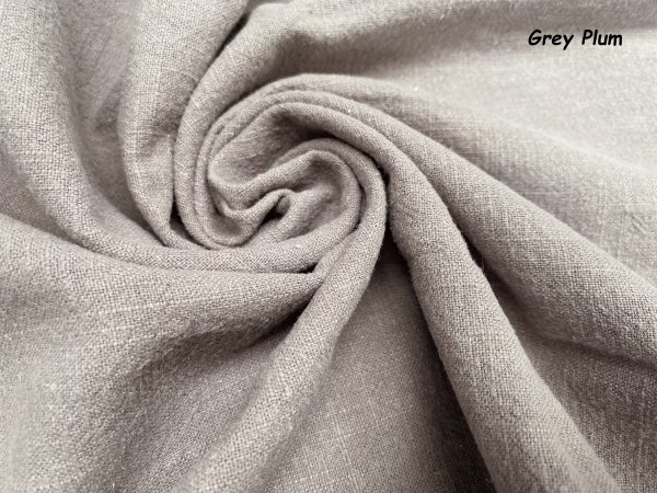 Stone Washed Pure Plain Linen Fabric Material - 100% Linens home decor bedding clothes curtains - 140cm wide - Image 8