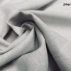 Stone Washed Pure Plain Linen Fabric Material - 100% Linens home decor bedding clothes curtains - 140cm wide - Image 14