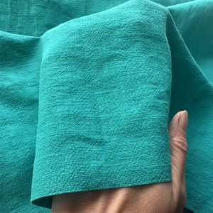 Turquoise Blue Stone Washed Pure Plain Linen Fabric Material - 100% Linens Home Decor Bedding Clothes Curtains - 55" 140cm Wide