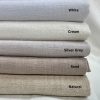 Sand Stone Washed Pure Plain Linen Fabric Material - 100% Linens Home Decor Bedding Clothes Curtains - 55" 140cm Wide - Image 3