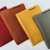 Stone Washed Pure Plain Linen Fabric Material - 100% Linens home decor bedding clothes curtains - 140cm wide - Image 19