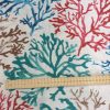 Blue Coral Reef Fabric Curtain Upholstery Cotton Material Sea Teal, Brown, Red Corals -280cm or 110" Extra Wide - Image 6
