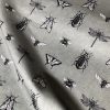 Grey Bugs & Insects Fabric for Curtains Upholstery Dressmaking - Bee, Moth, Butterfly, Dragonfly Print Cotton Material - 55"/140cm wide - Image 9
