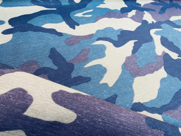 Green Army Camo Camouflage Fabric - Curtain Upholstery Uniform Material - 136cm wide
